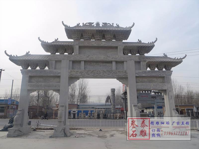 石雕欄桿、石拱橋、石欄桿