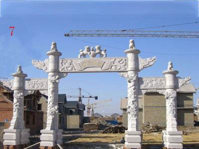 石雕欄桿、石拱橋、石欄桿