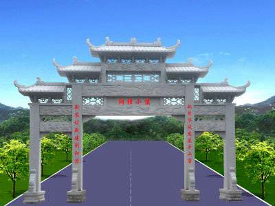 石雕欄桿、石拱橋、石欄桿