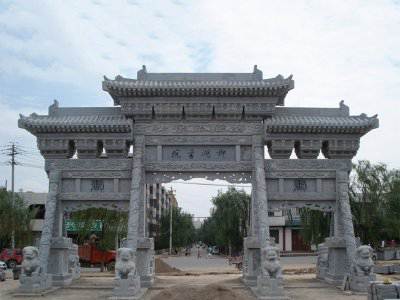 石雕欄桿、石拱橋、石欄桿