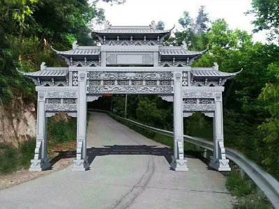 石雕欄桿、石拱橋、石欄桿