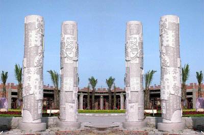 石雕欄桿、石拱橋、石欄桿