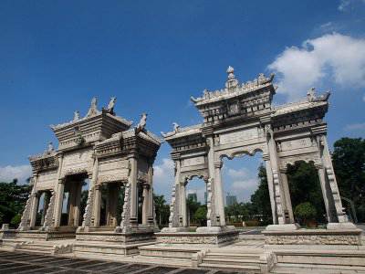 石雕欄桿、石拱橋、石欄桿