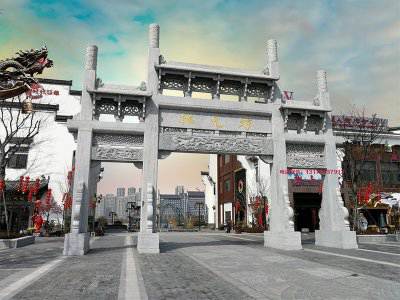 石雕欄桿、石拱橋、石欄桿