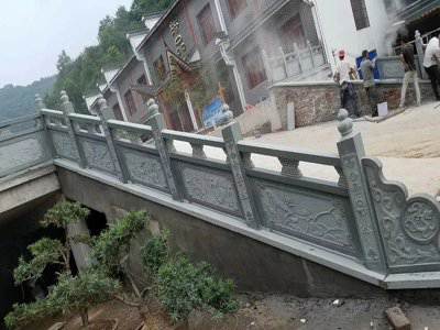 石雕欄桿、石拱橋、石欄桿