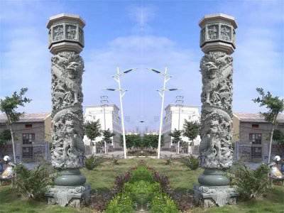 石雕欄桿、石拱橋、石欄桿