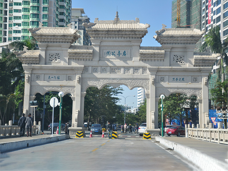 石雕欄桿、石拱橋、石欄桿